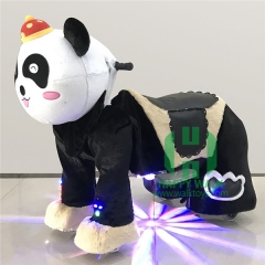 Panda Electric Walking Animal Ride for Kids Plush Animal Ride On Toy for Playground