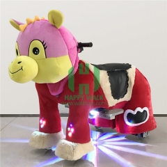 Dinosaur Electric Walking Animal Ride for Kids Plush Animal Ride On Toy for Playground