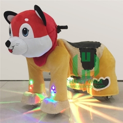 Dog Electric Walking Animal Ride for Kids Plush Animal Ride On Toy for Playground