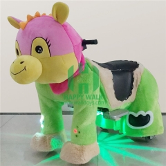 Dinosaur Electric Walking Animal Ride for Kids Plush Animal Ride On Toy for Playground