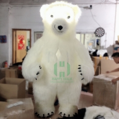LED Polar Bear Inflatable Mascot Costume