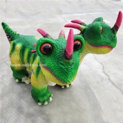 Two Heads Ride on Dinosaur Electric Walking Animal Ride for Kids Ride On Toy for Playground