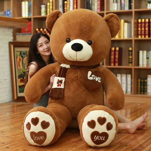 80-180cm The Brown Scarf Teddy Bear