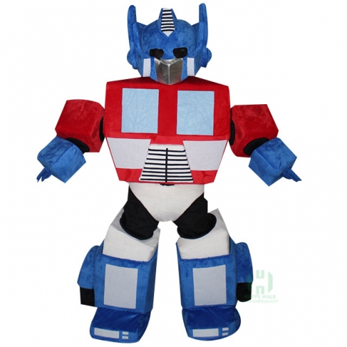 Transformer Robot Custom Adult Walking Fur Human Animal Party Plush Movie Character Cartoon Mascot Costume for Adult