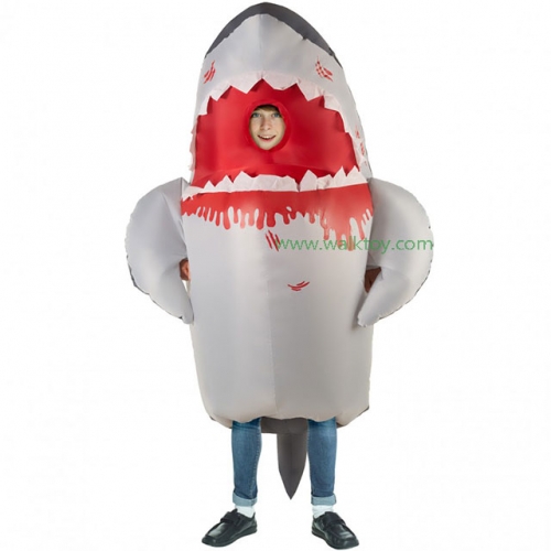 Great White Shark Inflatable Costume for Adult