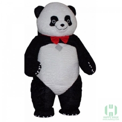 Panda with Bow Tie Inflatable Mascot Costume