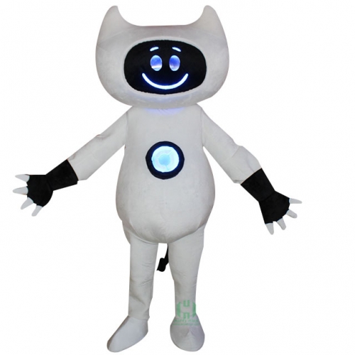 The Alien Robot Custom Adult Walking Fur Human Animal Party Plush Movie Character Cartoon Mascot Costume for Adult