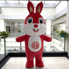 Inflatable Rabbit Mascot Costume