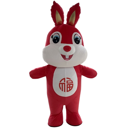 Inflatable Rabbit Mascot Costume