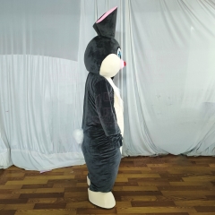 Grey Rabbit Mascot Costume