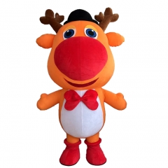 Inflatable Christmas Deer Mascot Costume