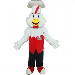 Stuffed plush toy rooster chef mascot costume custom animal plush toy custom mascot