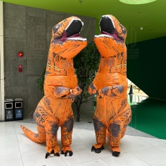 Funny walking children adult Dino Costume Trex Blow up Suit Inflatable T Rex Dinosaur Costume for Adult