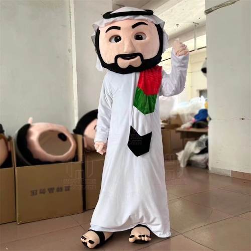 Doll Cute Adult Cartoon Beard Man Advertising Mascot Clothing