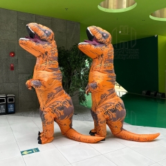 Funny walking children adult Dino Costume Trex Blow up Suit Inflatable T Rex Dinosaur Costume for Adult