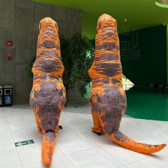 Funny walking children adult Dino Costume Trex Blow up Suit Inflatable T Rex Dinosaur Costume for Adult