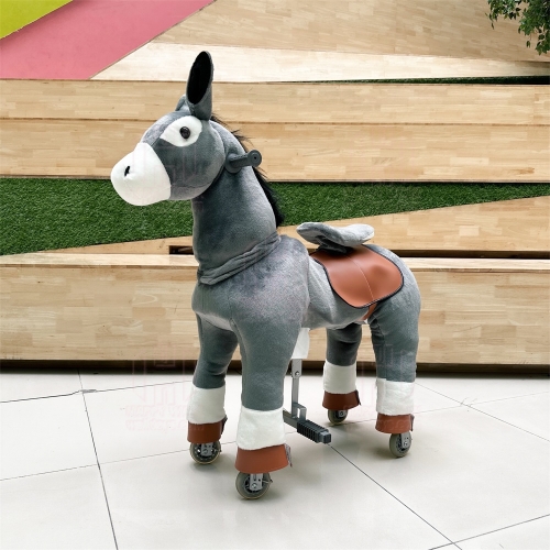 Donkey animals kid ride on horse toy mechanical horse riding