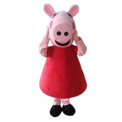 Peppa Pig Movie Cartoon Character Plush Mascot Costume XL/XXL Bear Costume Embroidery Cosplay Carnival