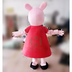 Peppa Pig Movie Cartoon Character Plush Mascot Costume XL/XXL Bear Costume Embroidery Cosplay Carnival