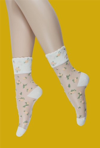 Crystal Jacquard Fashion Socks