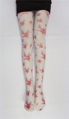 50D Print Floral Tights