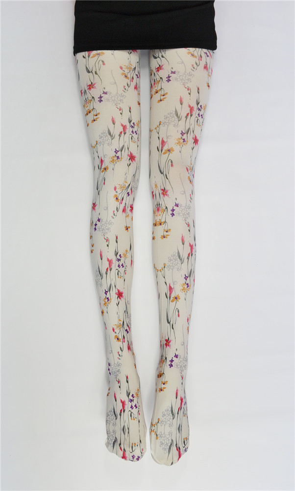 50D Print Floral Tights AGEA043 polyester Sublimation
