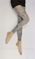 60D Print Artistic Leggings