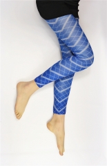 30D Print Spiral Diamond Grid Leggings