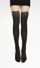 60D Jacquard Tights