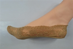 Lace Upper Full-Grip Liner Socks