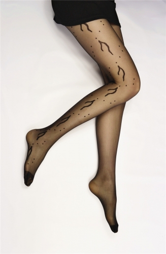 20D Sheer Jacquard Pantyhose