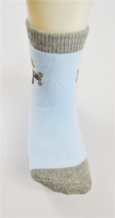 Boys' Anti-Slip Full-Terry Jacquard Cotton Socks