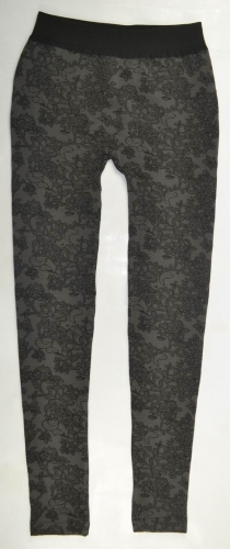 Seamless Jacquard Fleece Lined Leggings