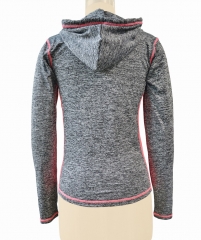 Women’s Lightweight Full Zip Hoodie Jacket with Thumb Holes