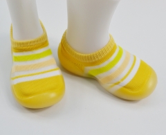 Baby Sock-Shoes Crystal Color Stripes Low-Cut