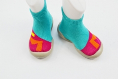 Baby Sock-Shoes Contrast Colors Jacquard