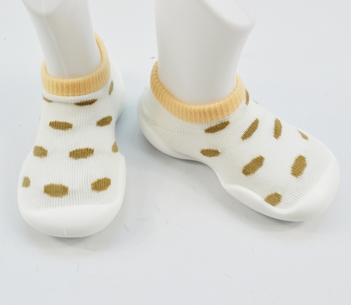 Baby Sock-Shoes Jacquard Dots Low-Cut