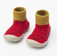 Baby Sock-Shoes Ribbed Cuffs