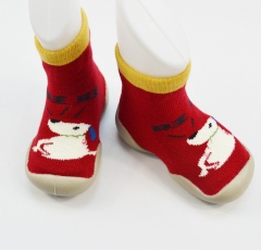 Baby Sock-Shoes Jacquard Dog