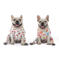 2 pack of Cotton Dog Pajamas - Strawberry&Mermaid