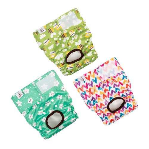 3 Pack Female Dog Diapers-Star&bee&love