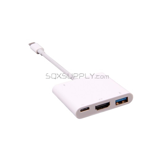 USB 3.1 Type-C/M to USB 3.1 Type-C/F + HDMI/F + 1*USB3.0/F + 2*USB2.0/F Adapter (DP Mode)