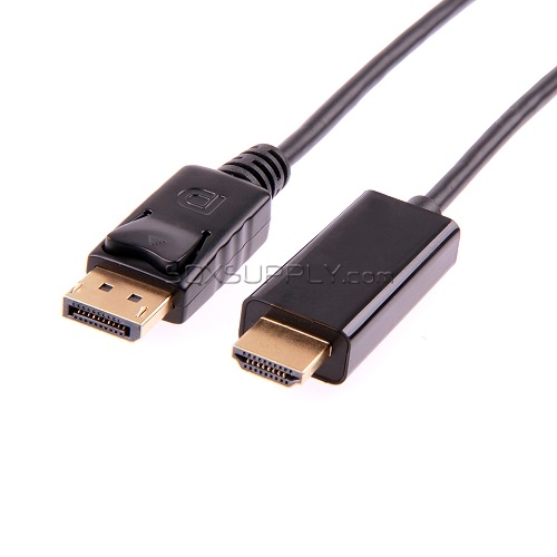 Displayport/(M) to HDMI/(M) Cable (Length:1.8M)