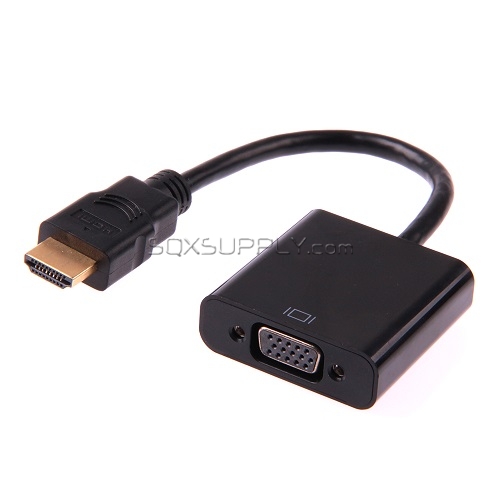 HDMI/(M) to VGA/(F) Adapter (Length: 22CM)