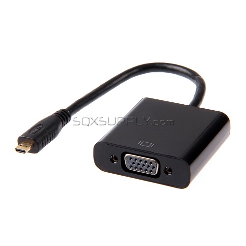 Micro HDMI/(M) to VGA/(F) Adapter (Length: 22CM)