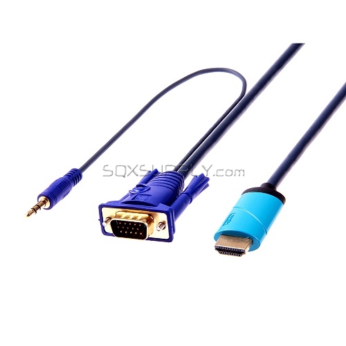 HDMI/(M) to VGA/(M) + Audio Conversion Cable