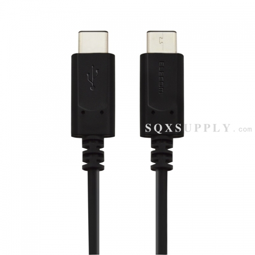 USB 2.0 Type-C/M to USB 2.0 Type-C/M Cable (1.0M) - Black