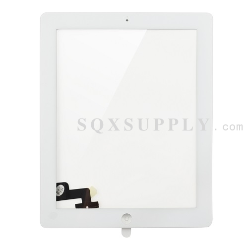 Digitizer Touch Panel Assembly (with Self-cutted Adhesive) for iPad 2