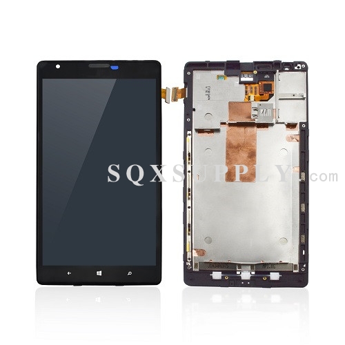LCD Screen and Digitizer with Front Frame Assembly for Nokia Lumia 1520