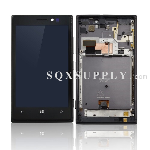 LCD Screen and Digitizer with Front Frame Assembly for Lumia 925 (OEM)